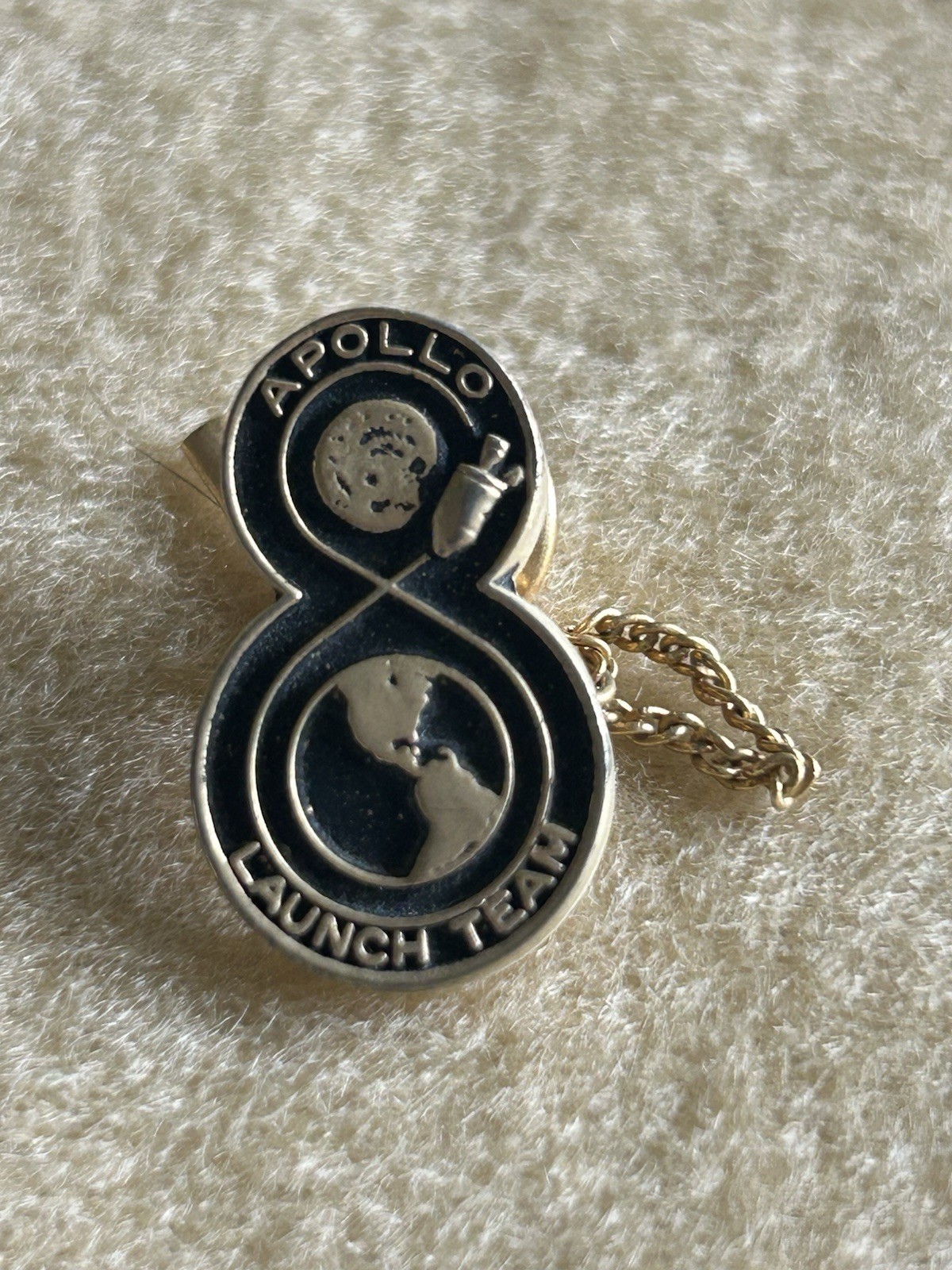 NASA Apollo 8 Launch Team Lapel Pin