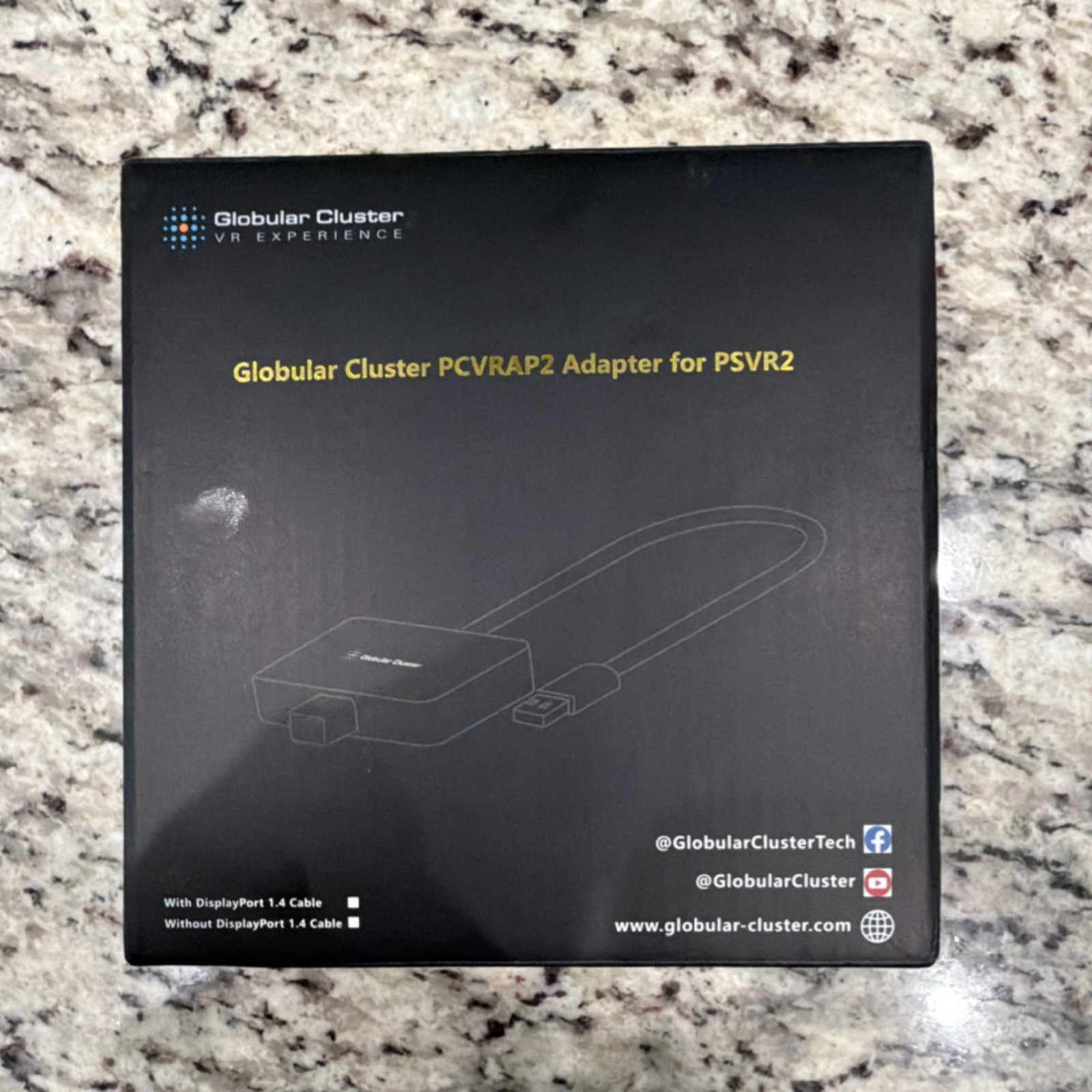 Globular Cluster PCVRAP2 USB-C Adapter for PSVR2 Headset Black