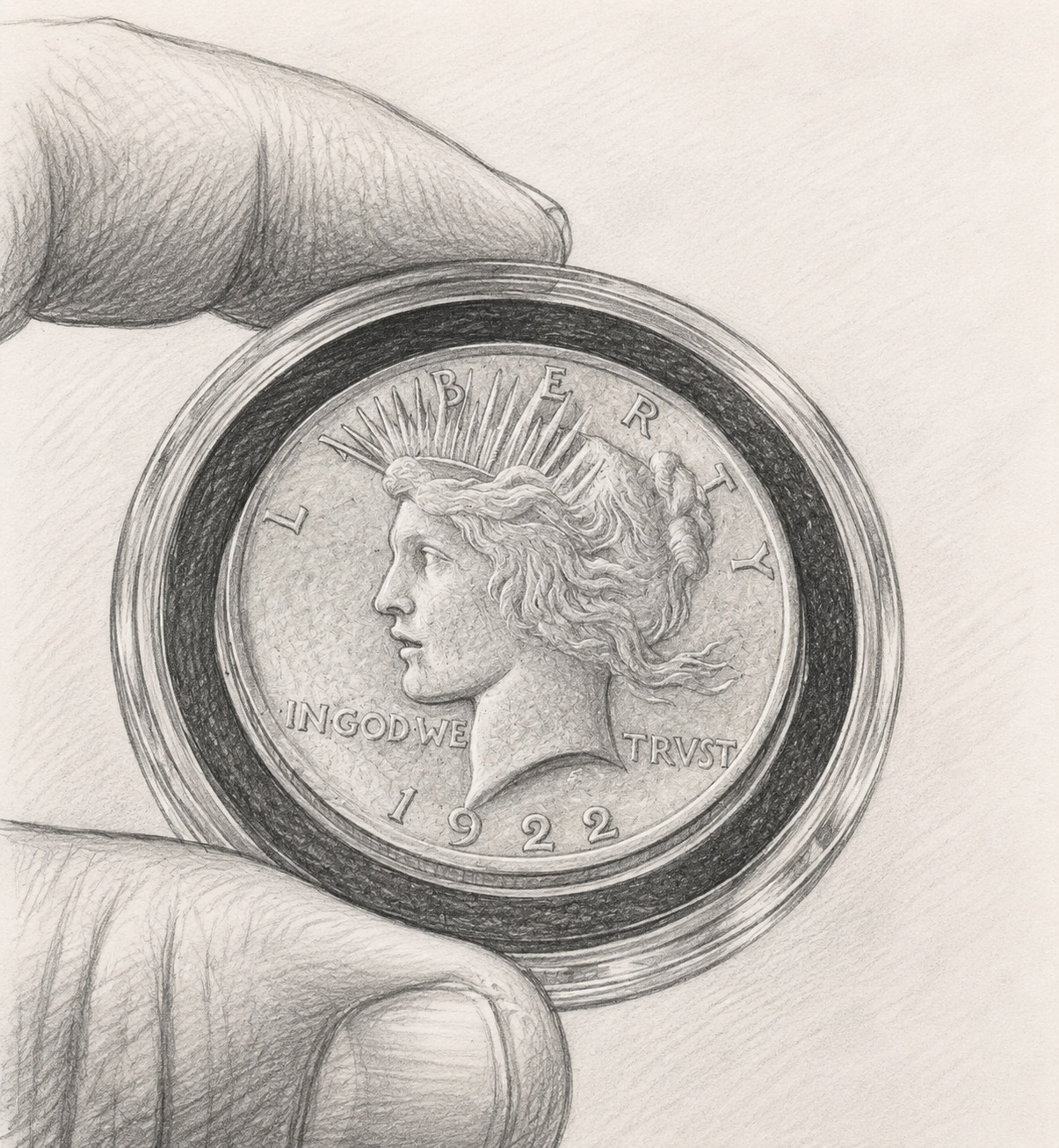1922-P Peace Silver Dollar-Beautiful Coin