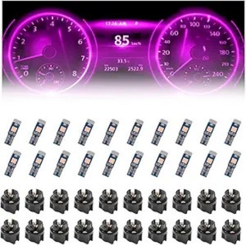 20PCS Car LED Dash Lights, Super Bright Instrument Cluster Light B Color: Pink