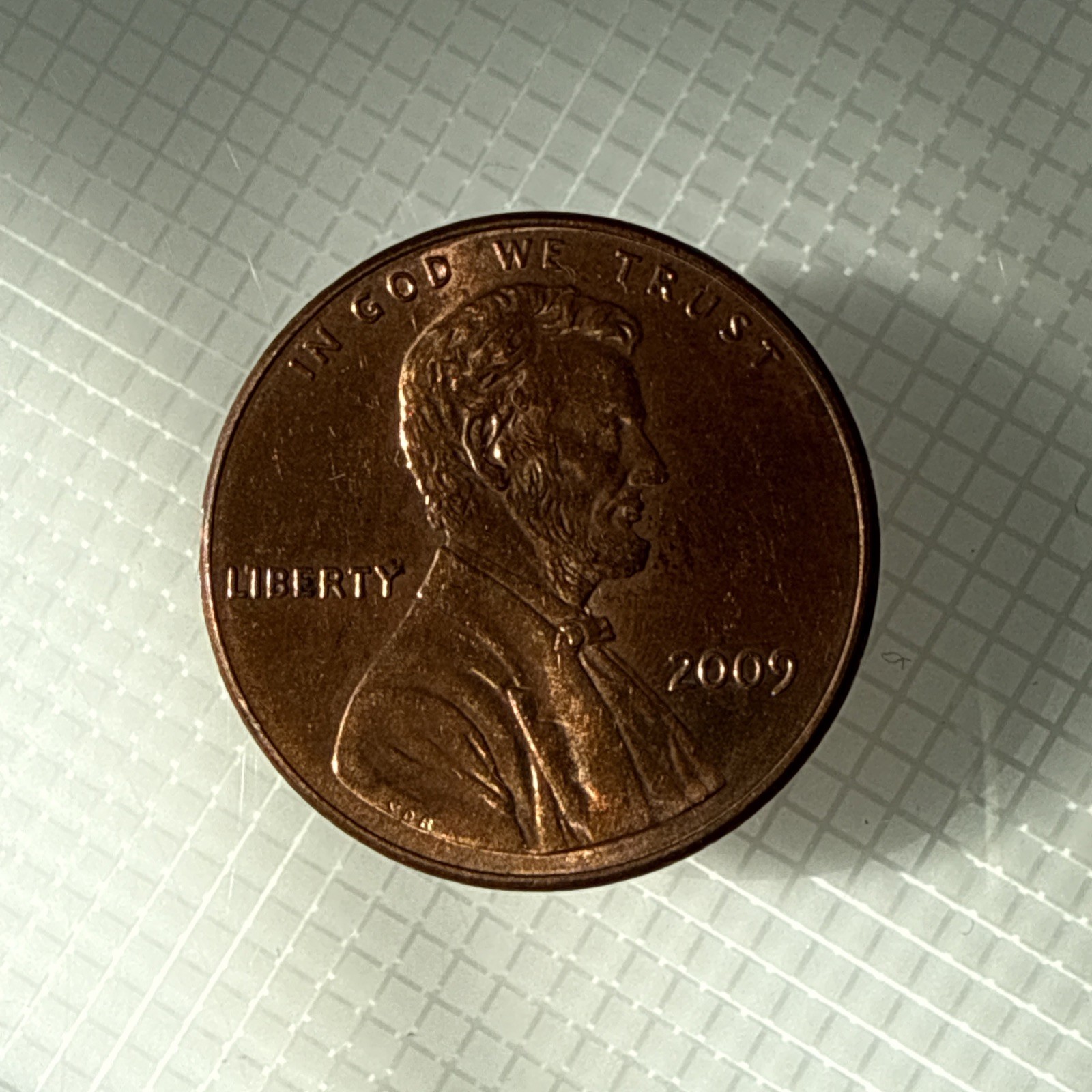 Penny Lincoln Standing Penny No Mint Mark 2009 Lincoln Penny Coin