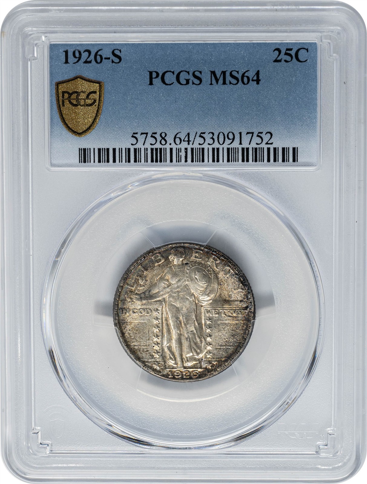 1926-S Standing Liberty Quarter 25c Super Eye Appeal MS64 PCGS Secure 951684-17