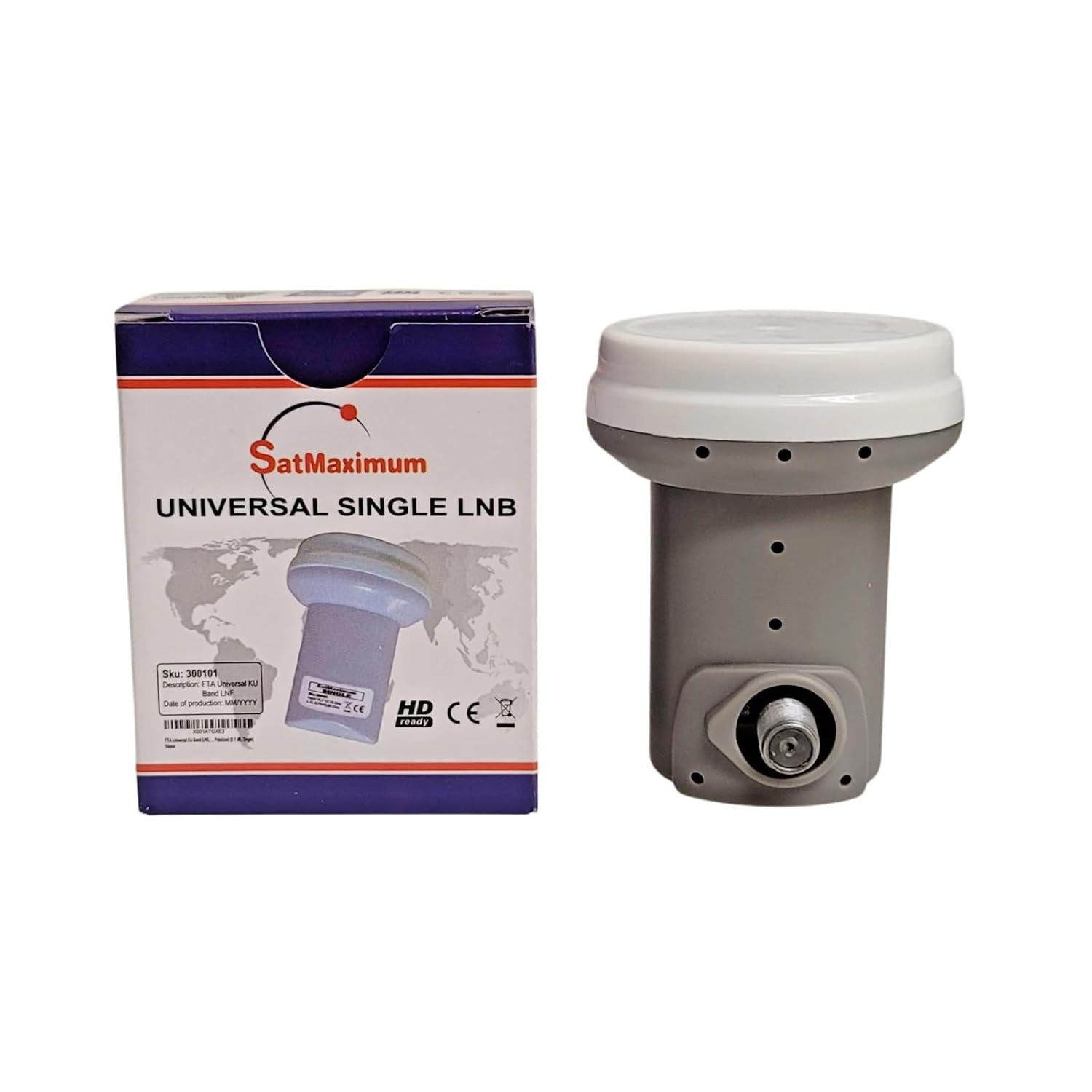 Universal Single LNB 0.1db Polarized HD Digital Satellite Signal Receiver for Di