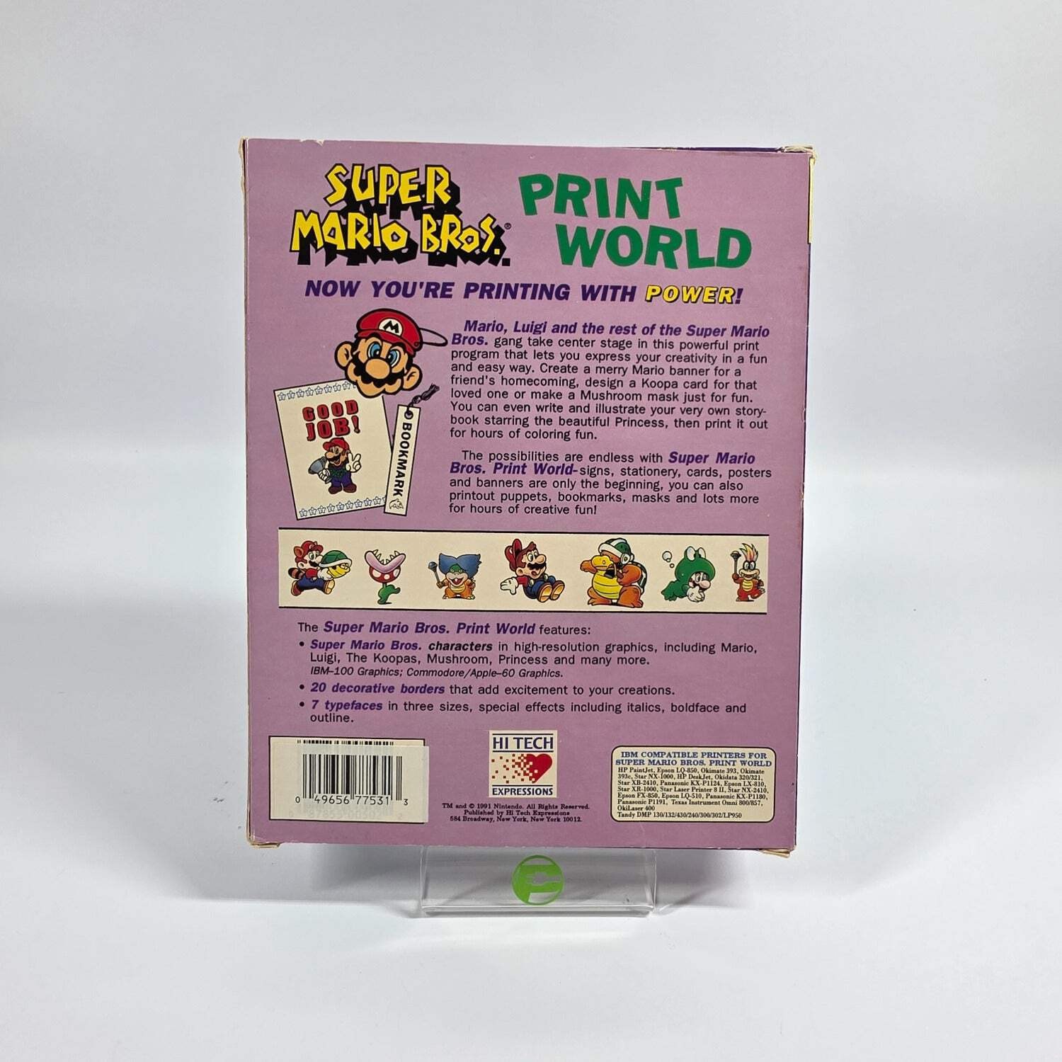 Hi Tech Expressions Super Mario Bros. Print World Software Program