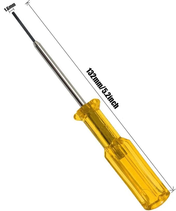 Fbshicung 1.6MM Hex Screw One Size, 1.6mm Driver+50pcs Screws