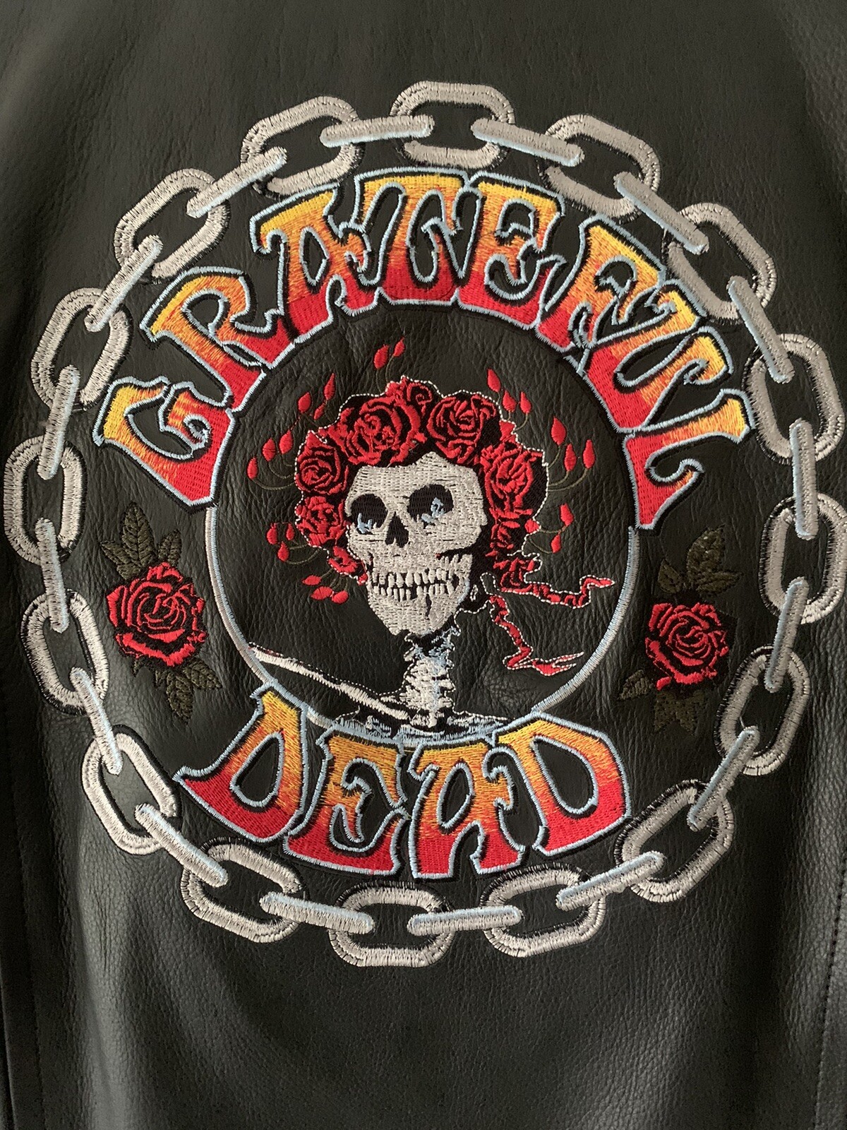 Grateful Dead 2012 Special Edition Leather Jacket Bertha Design Motorcycle
