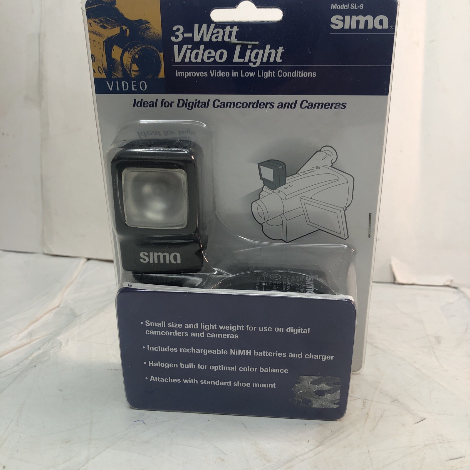 Sima SL-9 Universal Xenon 3-Watt  Video Light 2002