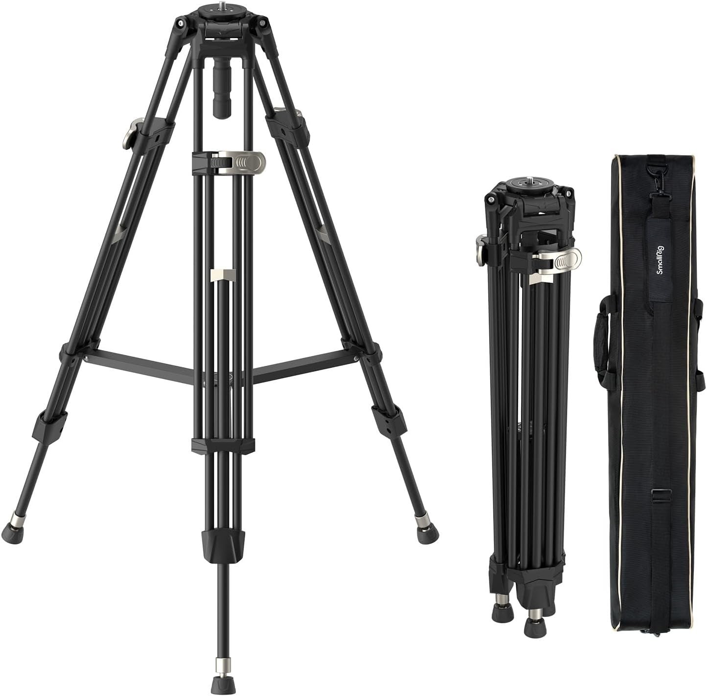 71/inch Video Tripod with 75mm Bowl Adapter,One-Step Height Adjustment