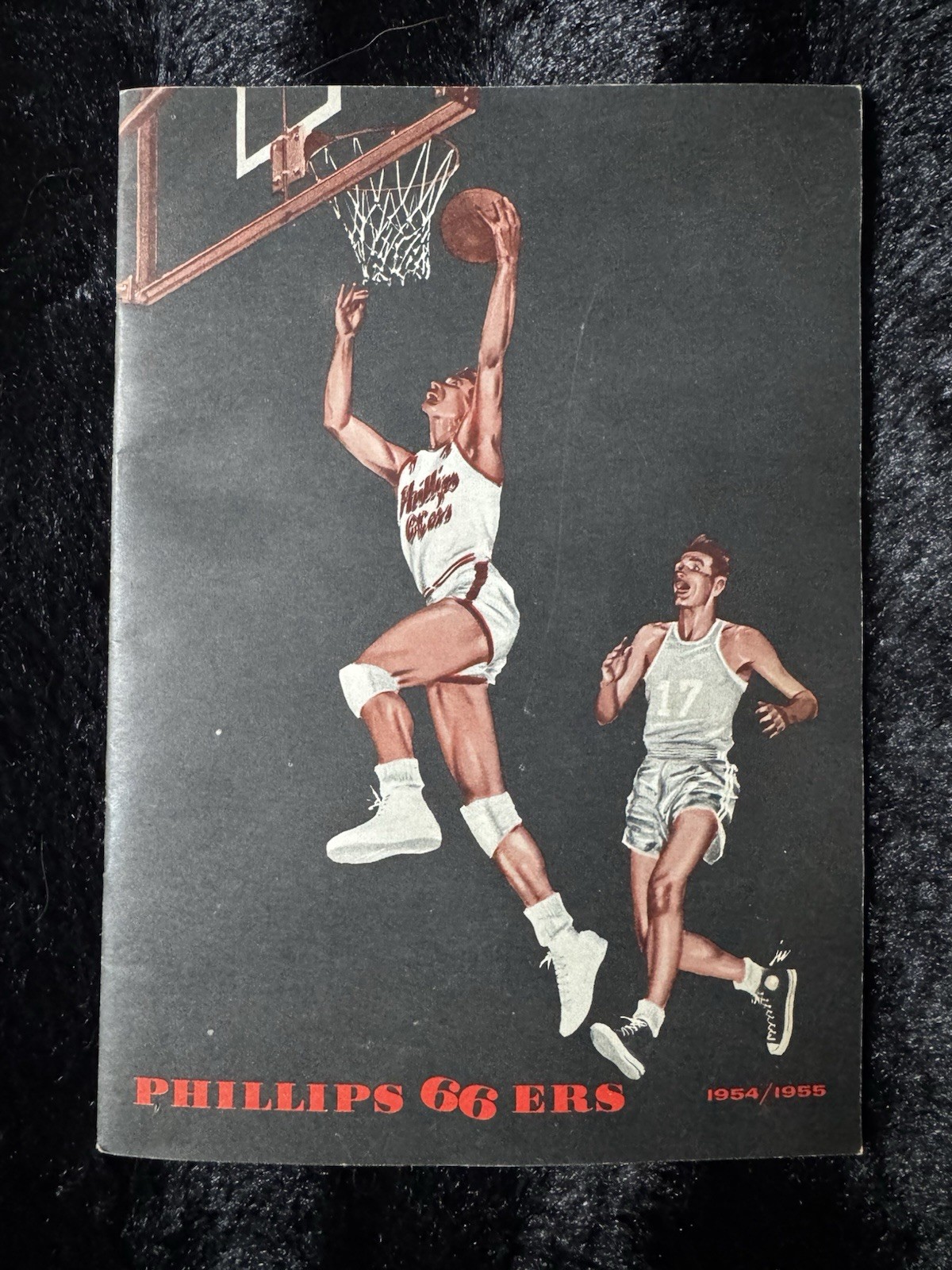 1954-55 Phillips 66ers Basketball Media Guide NIBL AAU Champions Bartlesville OK