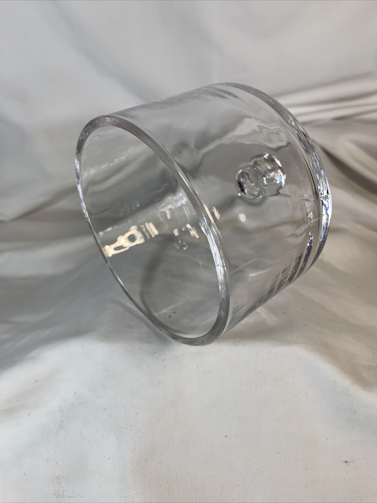 Clear ~ Round Covered Dish 3.5" Tall ~ CH-8950