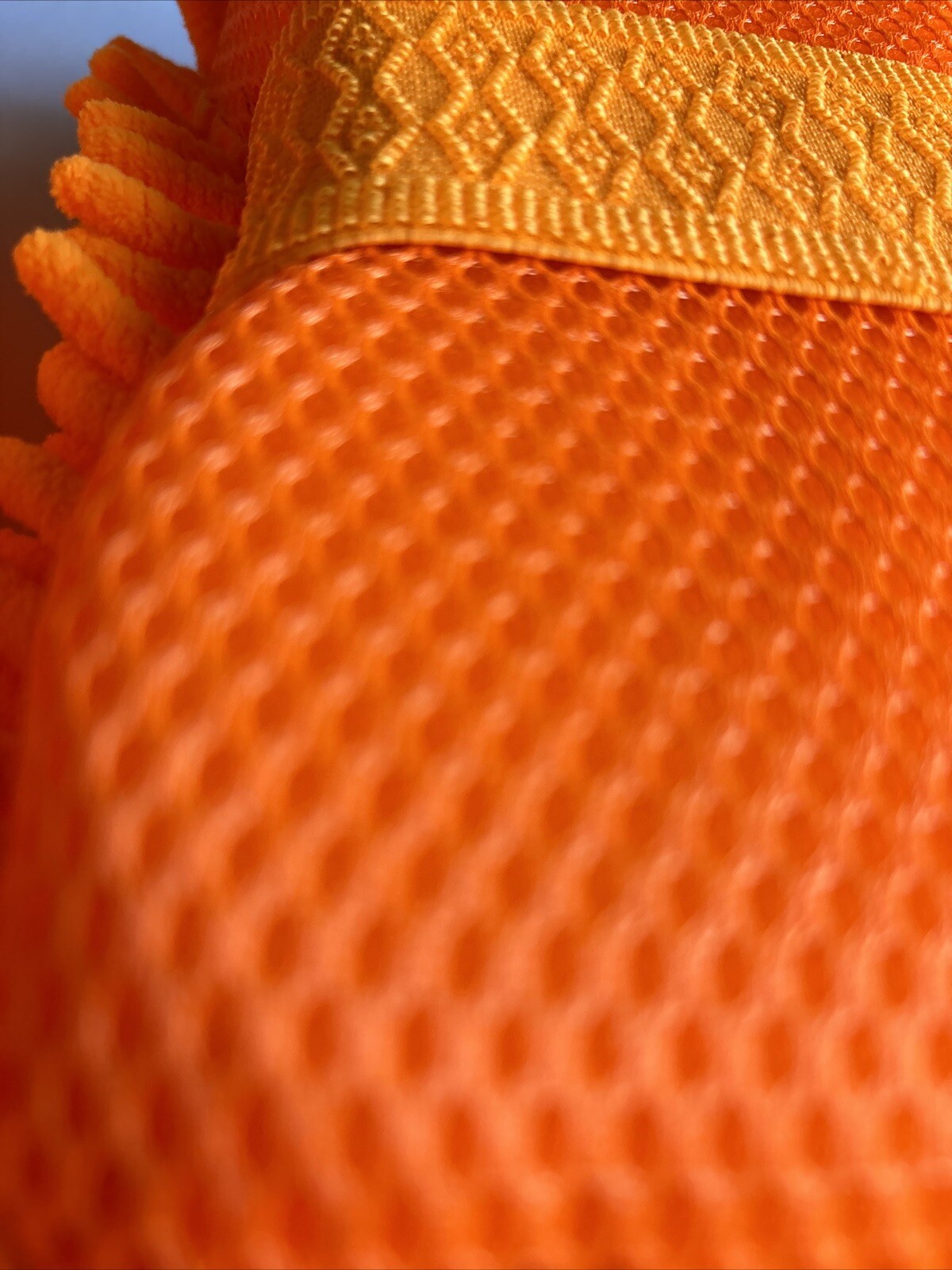 2-pcs Orange Car Wash Washing Microfiber Chenille Mitt Auto Cleaning Glove Dust