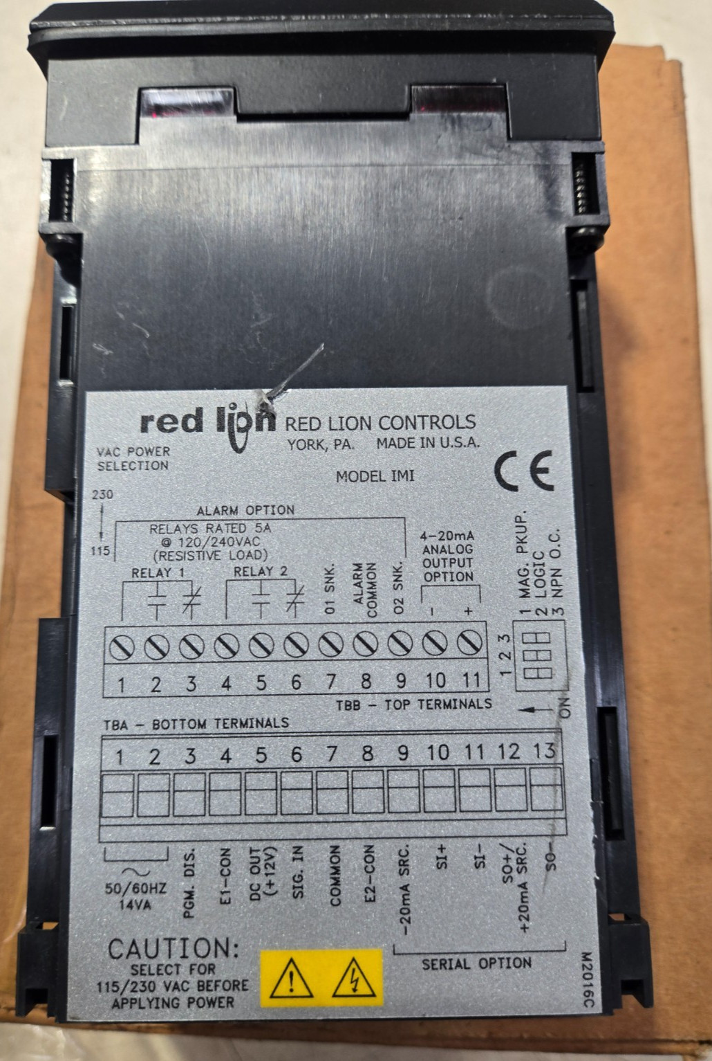 Red Lion IMI04162 Digital Panel Meter Process Indicator 1/8 DIN Display New