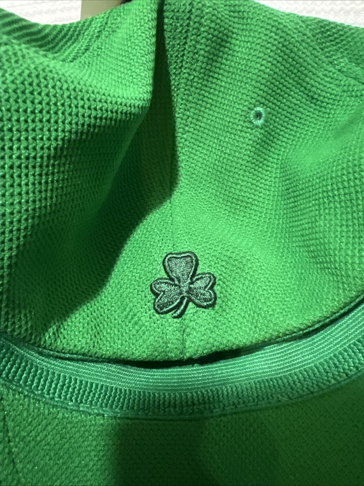 Shamrock Hat Green Stretch BBall NWT