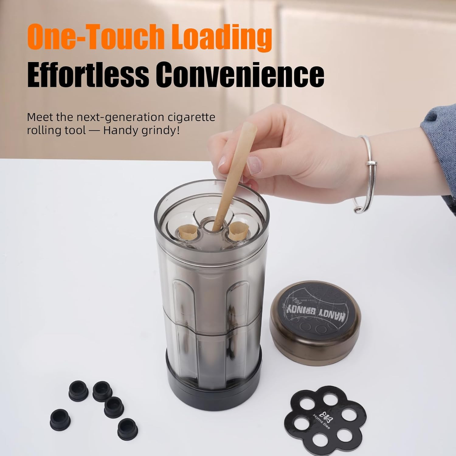 Pre Roll Machine 6-in-1 Cone Loading Machine Grinder for Herb | Spice Grinde...
