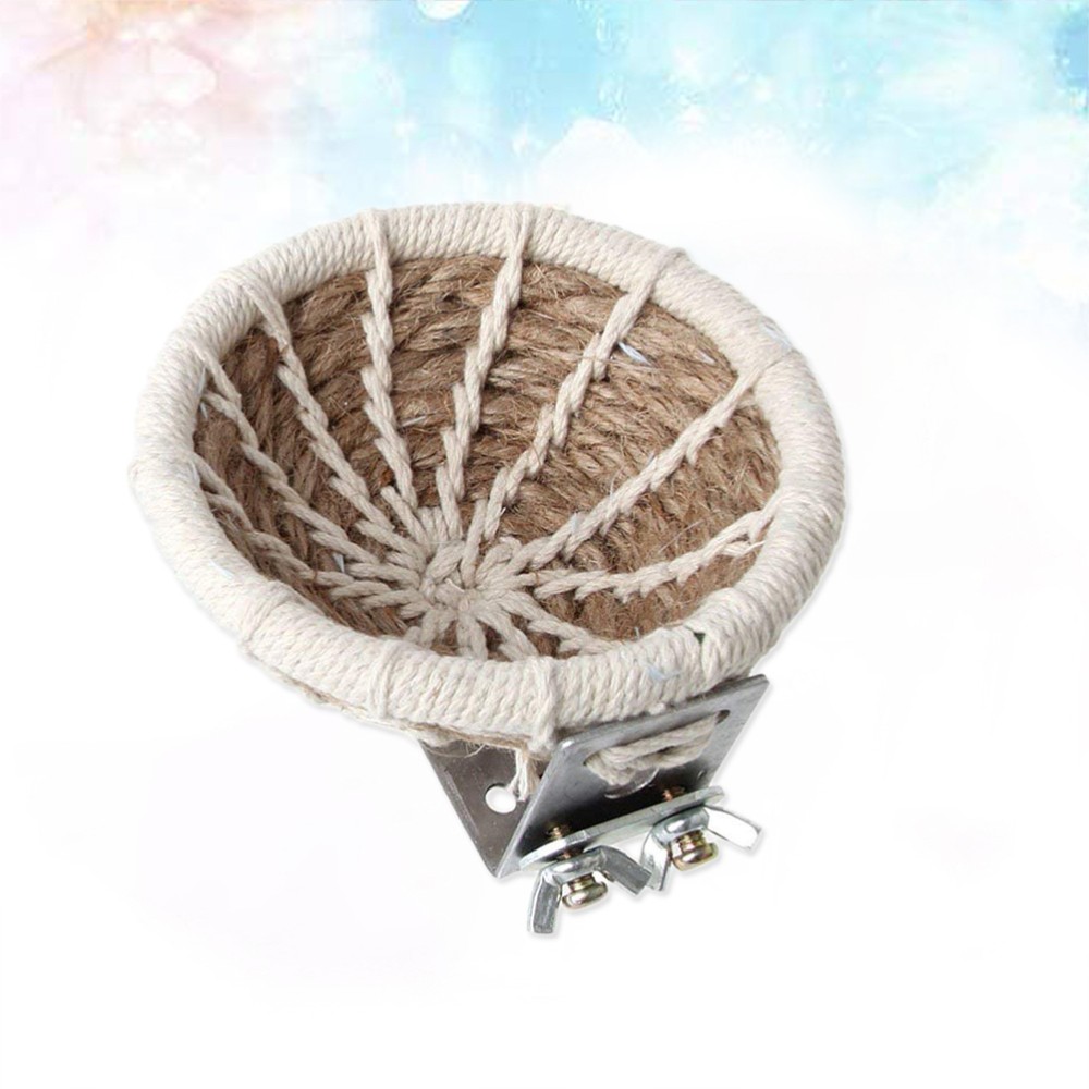 Hand-woven Bird House Parrot Nesting Box Rope Toy Raising Supplies