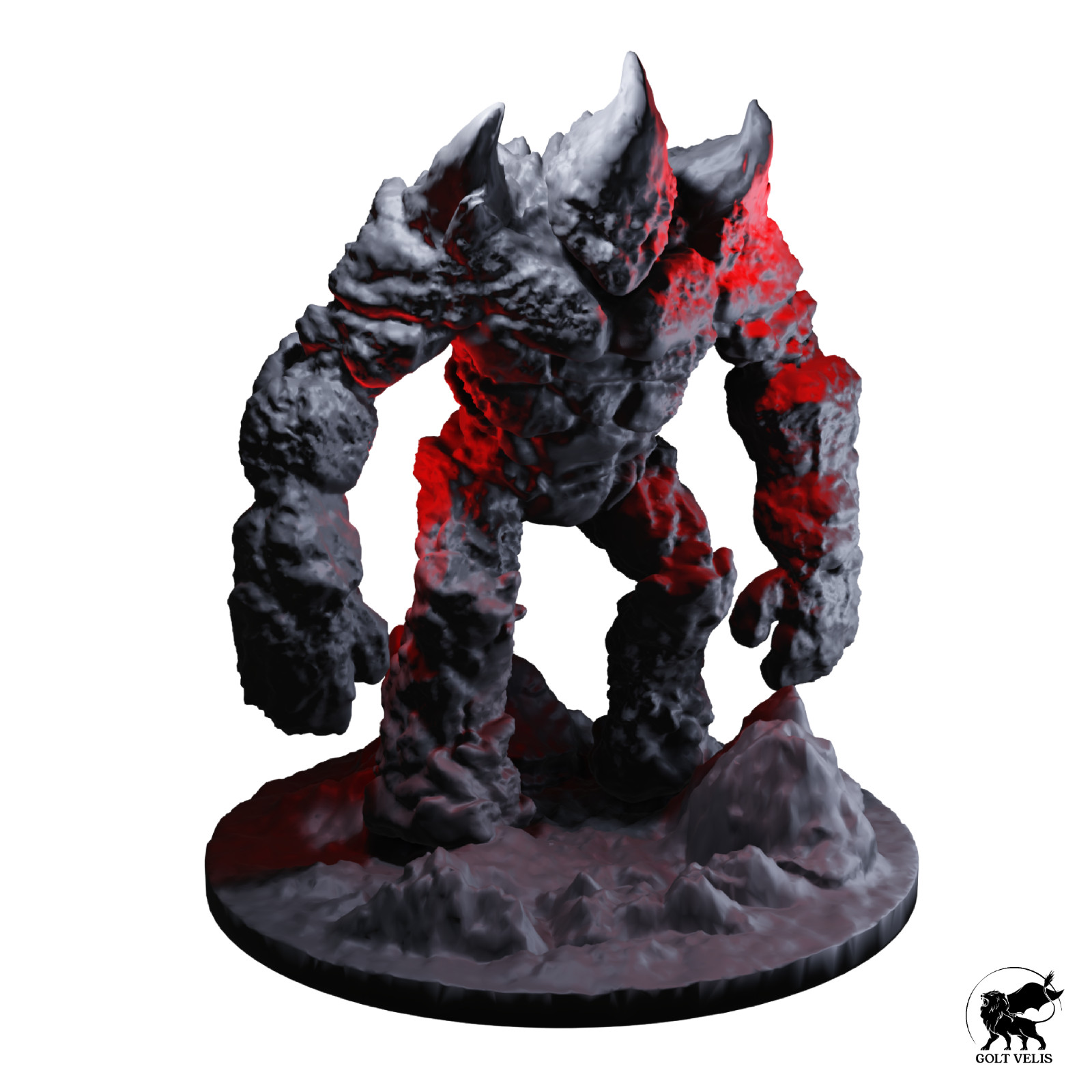 Dungeons and Dragons - HD Resin Print - Wildshape - Large Elemental - Stone