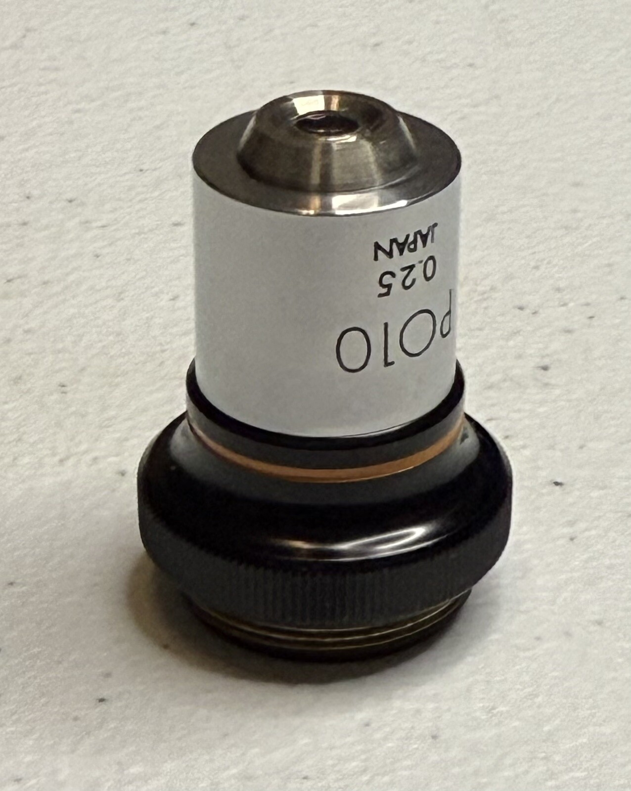 Olympus 10 PO 0.25 Short Barrel Strain Free Microscope Objective