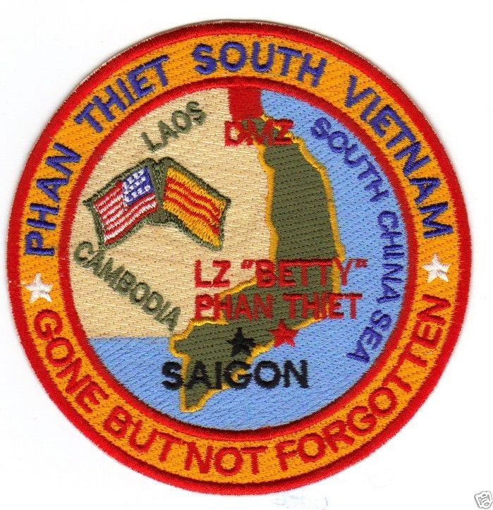 VIETNAM BASE PATCH, LZ "BETTY" PHAN THIET, GONE BUT NOT FORGOTTEN              Y