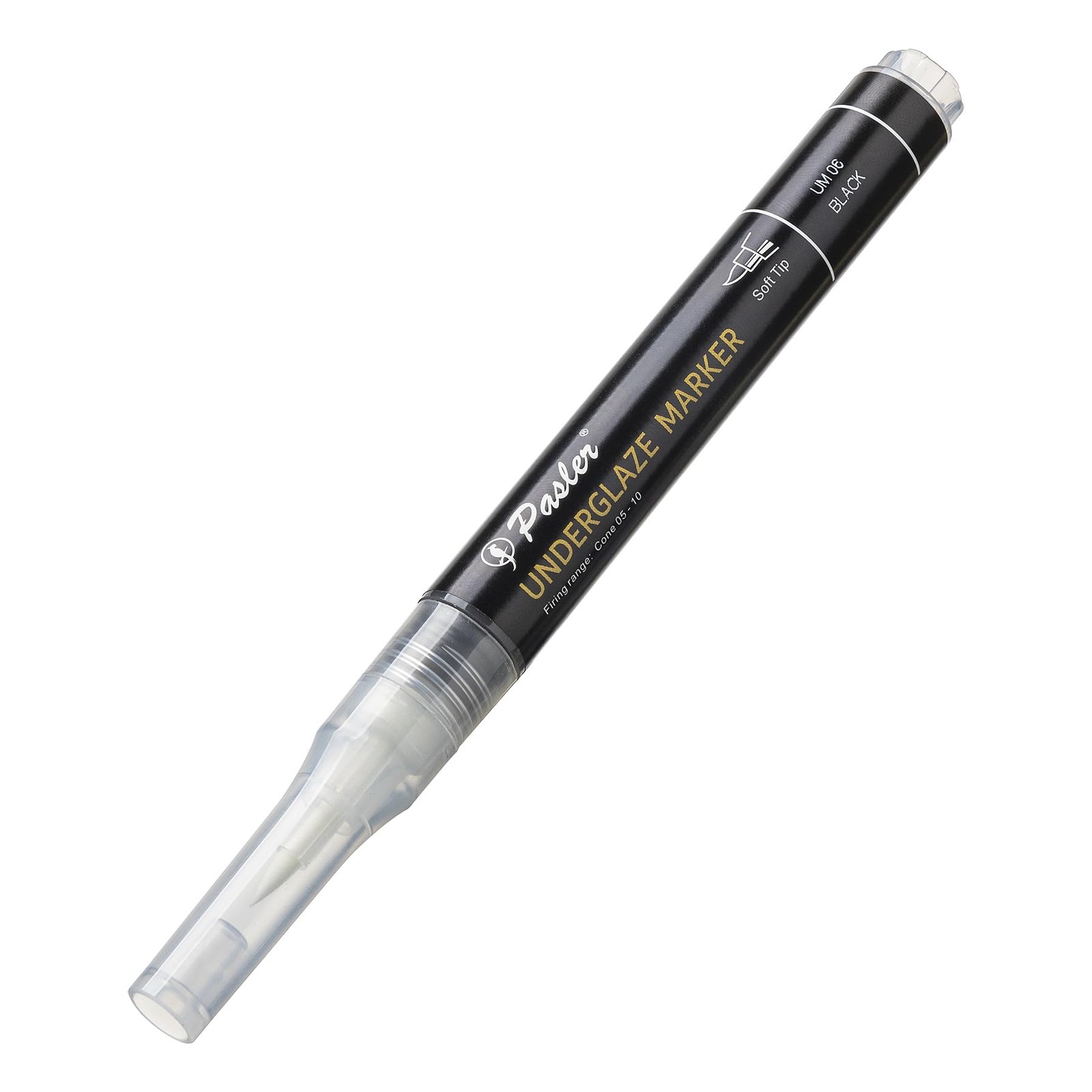 Pasler Underglaze Pen Black Soft Tip Marker for Ceramic Pottery Bisque Greenware