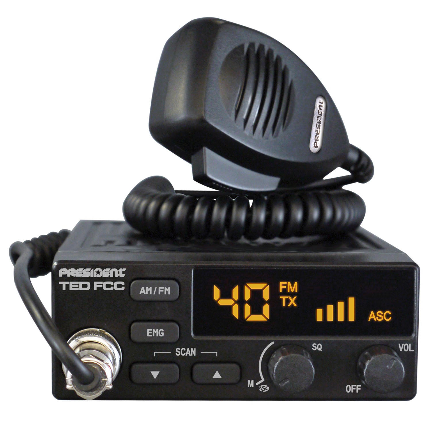 Ted FCC 40-Channel 12V AM/FM CB Radio TXUS004
