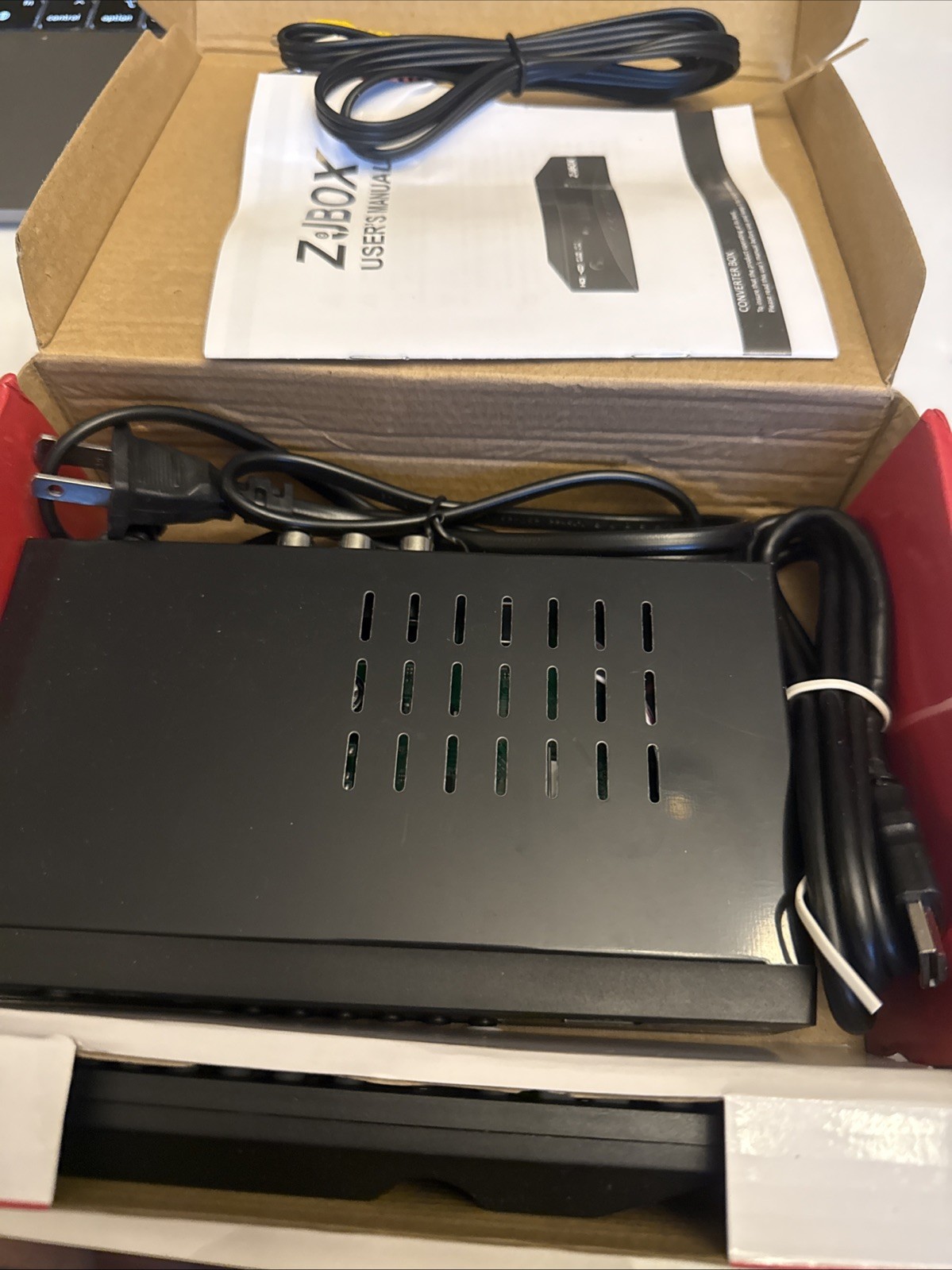Digital TV Converter Box, ATSC Tv Tuner - ZJBOX for Analog HDTV Live 1080P