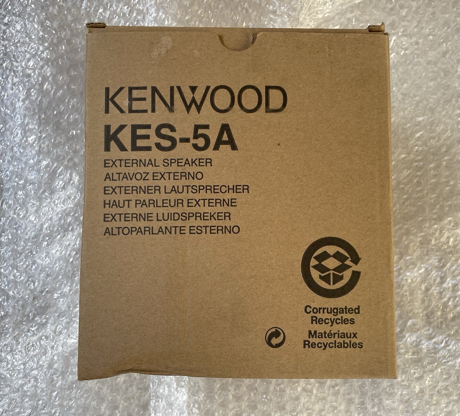 Genuine Kenwood KES-3(S) External Speaker with Mounting Bracket – 3.5mm Mono Plu