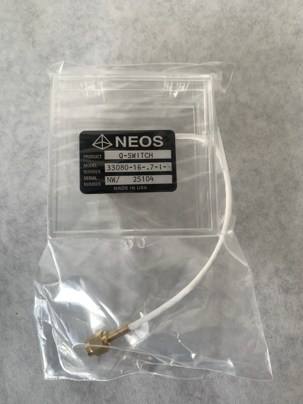 Gooch & Housego (NEOS) 33080-16-.7-l- acousto-optic Q-switch 1064 nm, New