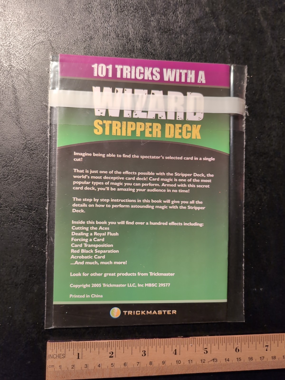 101 Magic Tricks With A Wizard Stripper Deck Booklet