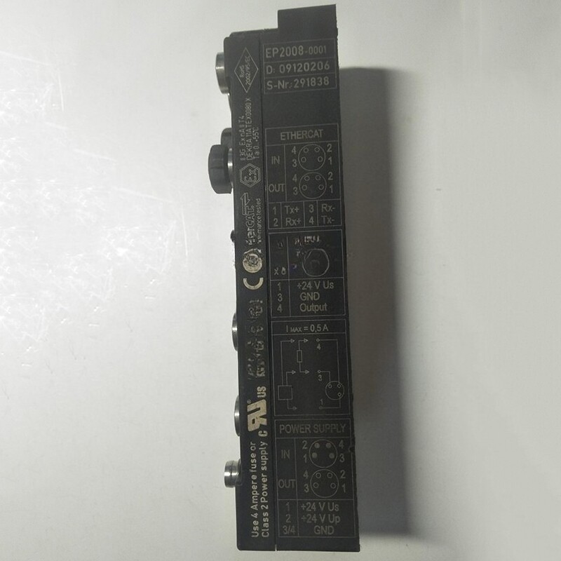 Used EP2008-0001 EtherCAT Compact Box 8-Channel Digital Output Module