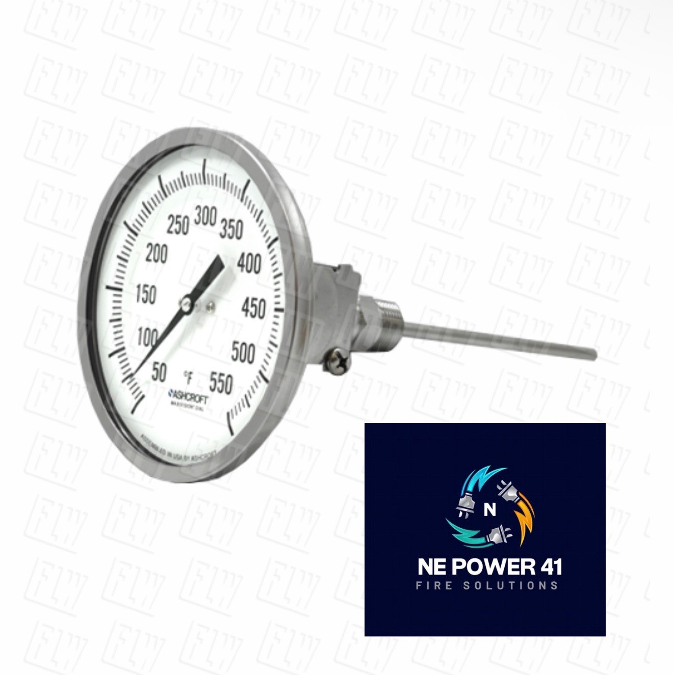 Ashcroft 30EI60R060 50/550F EI Series Bimetal Thermometer