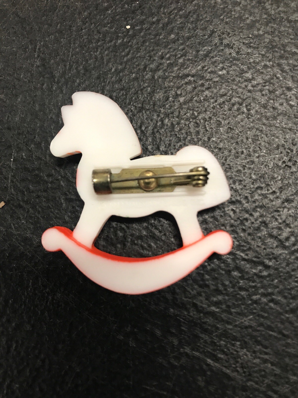 Hallmark Rocking Horse Plastic Pin