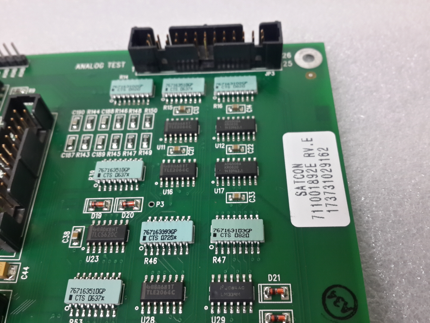 SATCON TECHNOLOGY ISAM CONTROLLER BOARD 1001892E REV. E