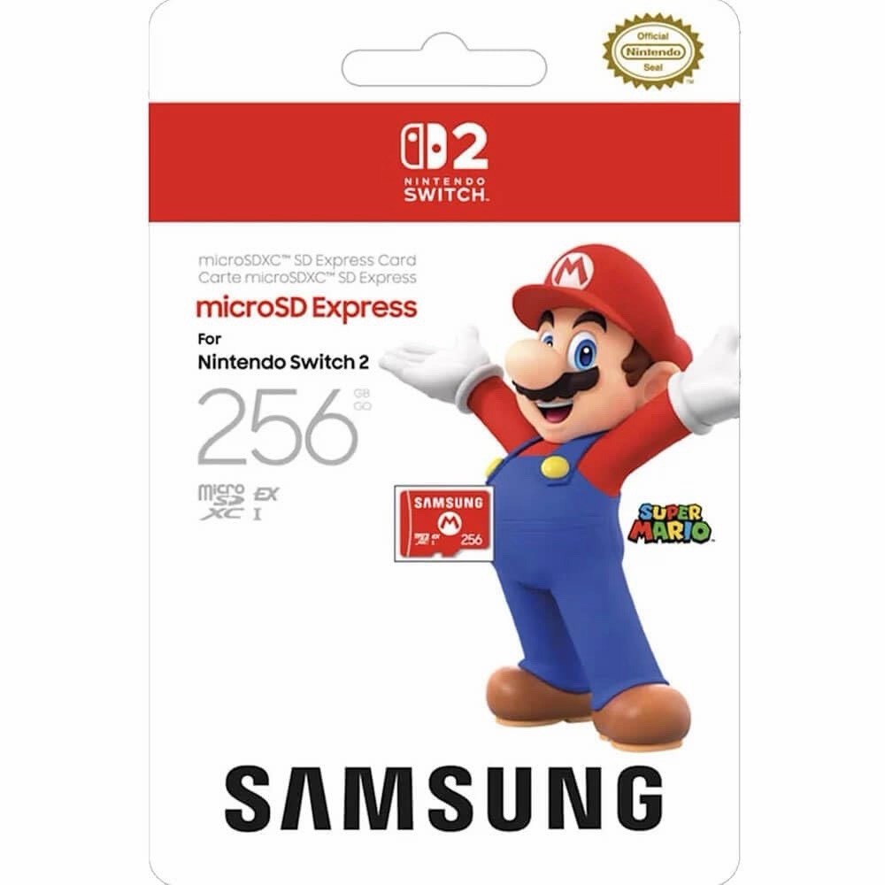 Nintendo Switch 2 Samsung MicroSD Express Card —256GB — SUPER MARIO Edition *NEW