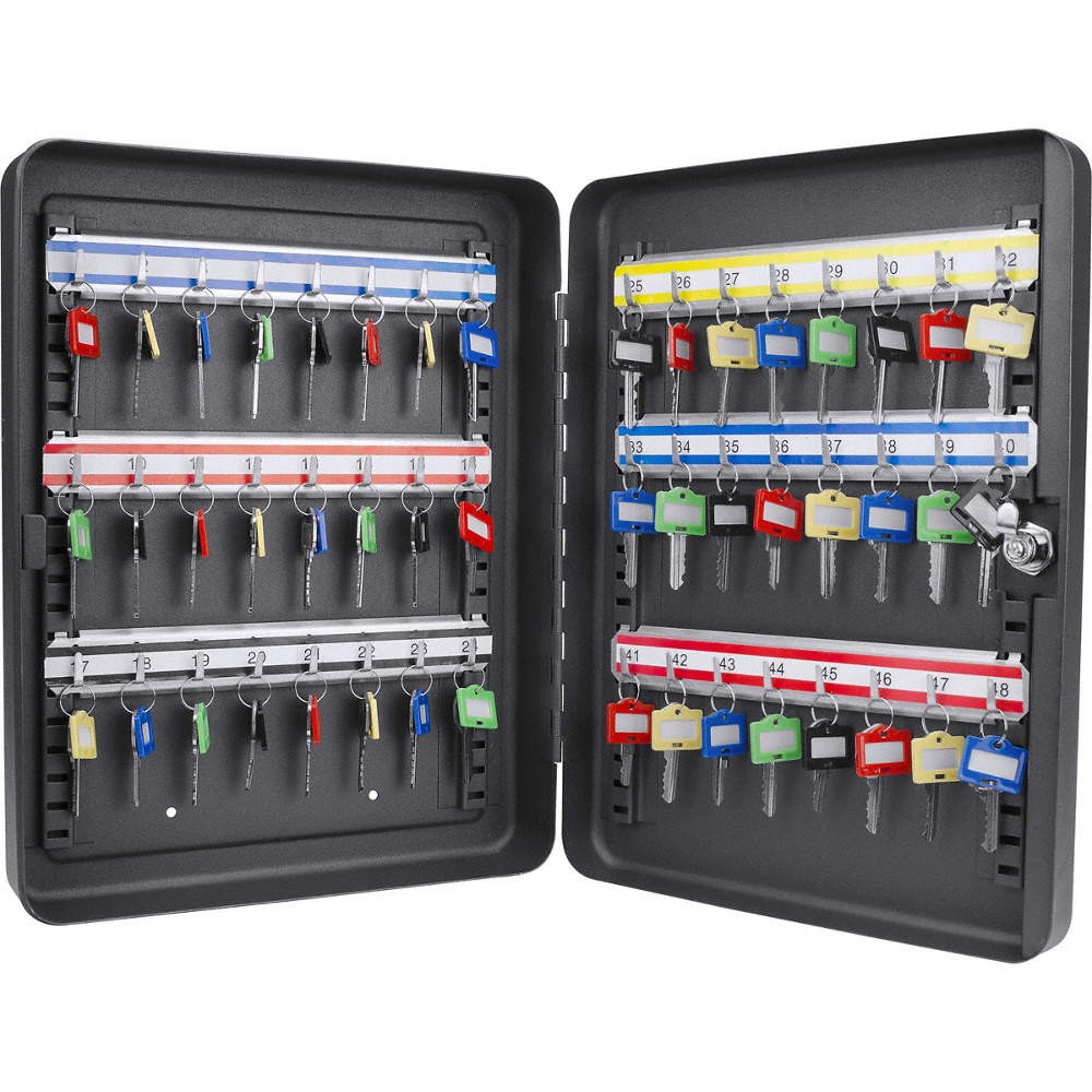 BARSKA CB12484 Key Cabinet,48 Keys,Single Key,Steel 53JF31