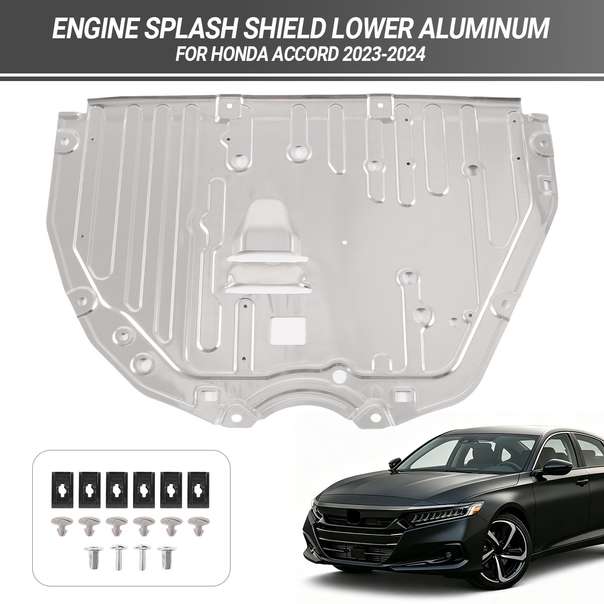 For 2023-25 Honda Accord Front Lower Engine Under Cover Splash Shield Mud Guard
