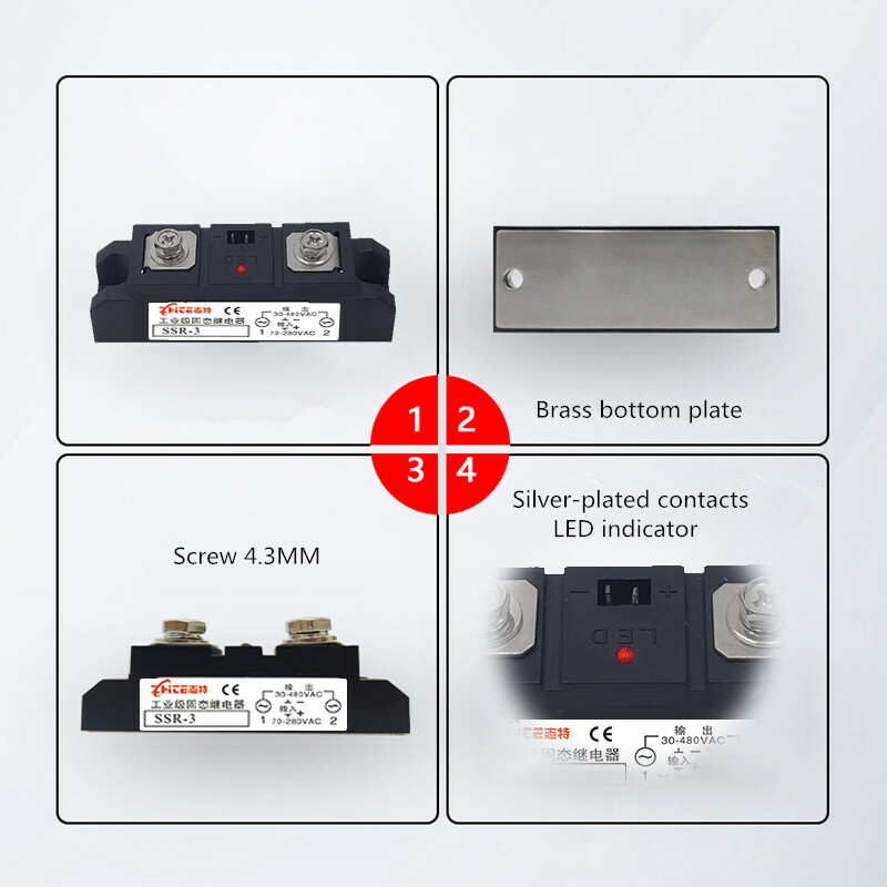 200A industrial grade single-phase solid state relay modular DC-AC H3200Z24V380V