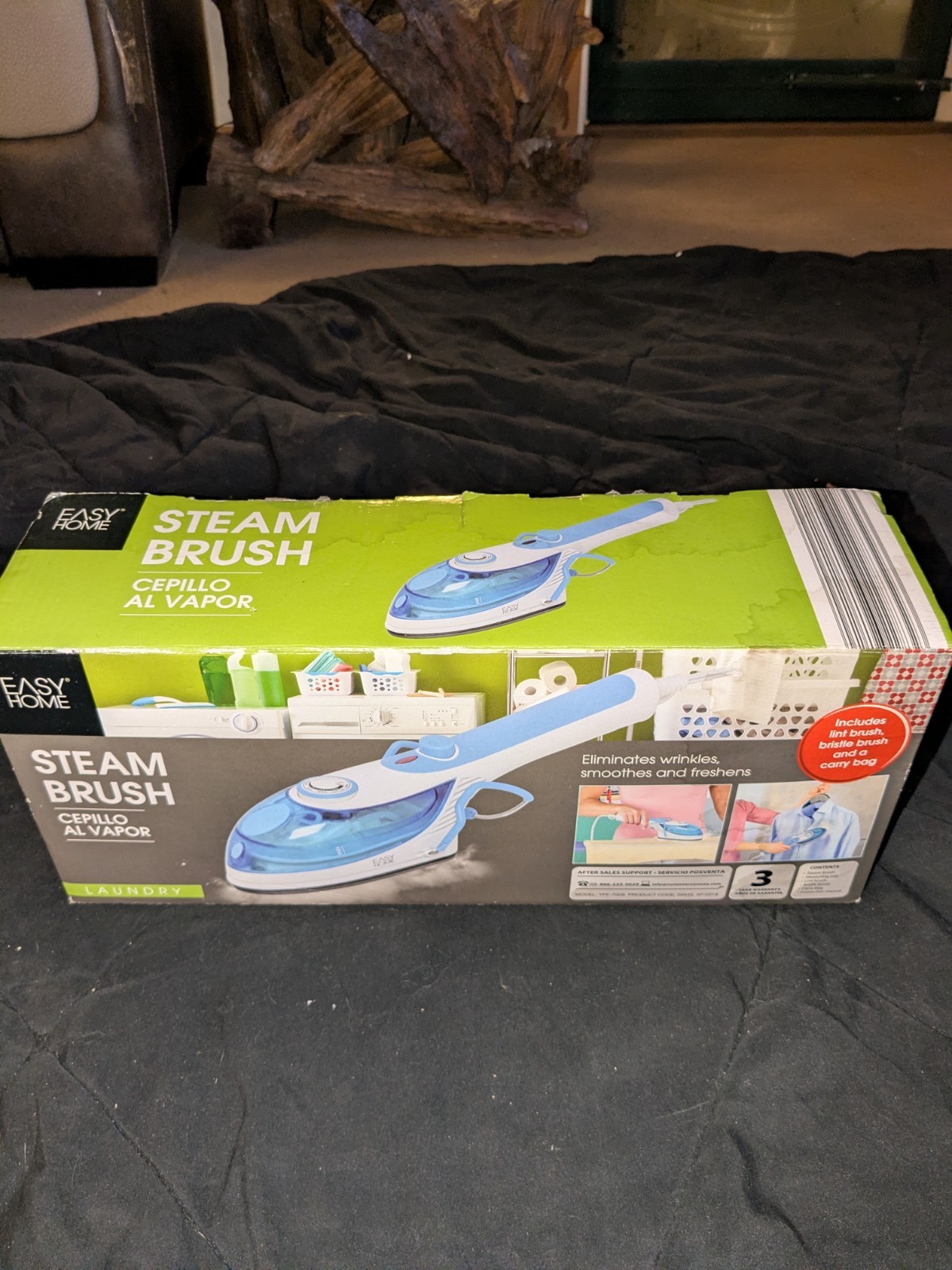 BRAND NEW IN BOX Easy Home New STEAM BRUSH Steamer Wrinkle Stain Remover Iron