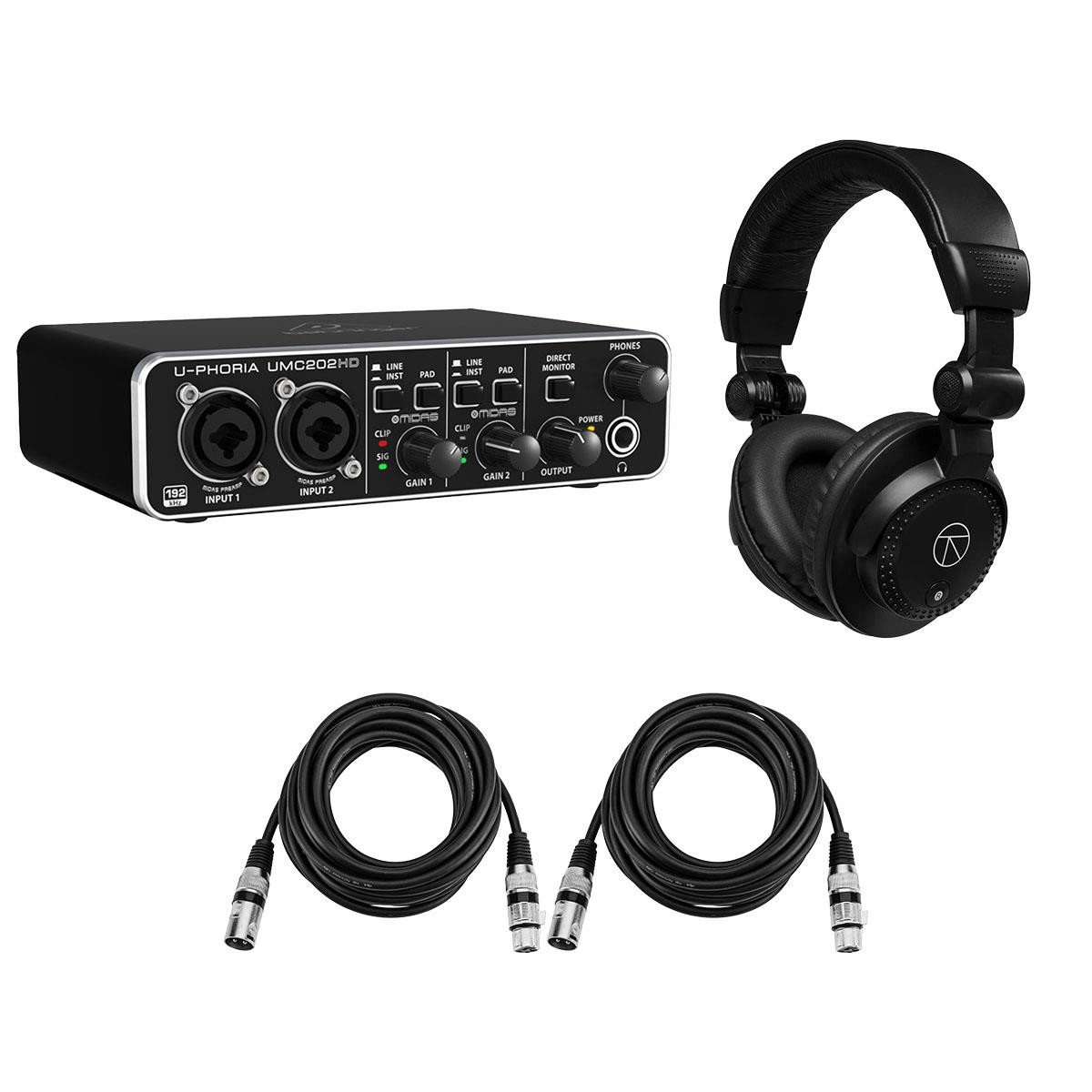 Behringer U-Phoria UMC202HD USB Audio Interface - USB 2.0 Audio Interface USB Au