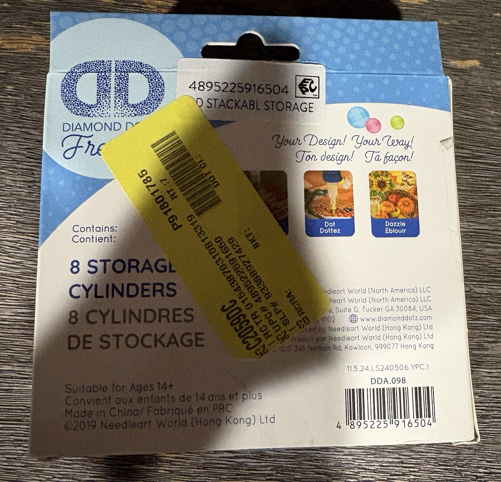 New Diamond Dots Freestyle 8pcs Storage Cylinders