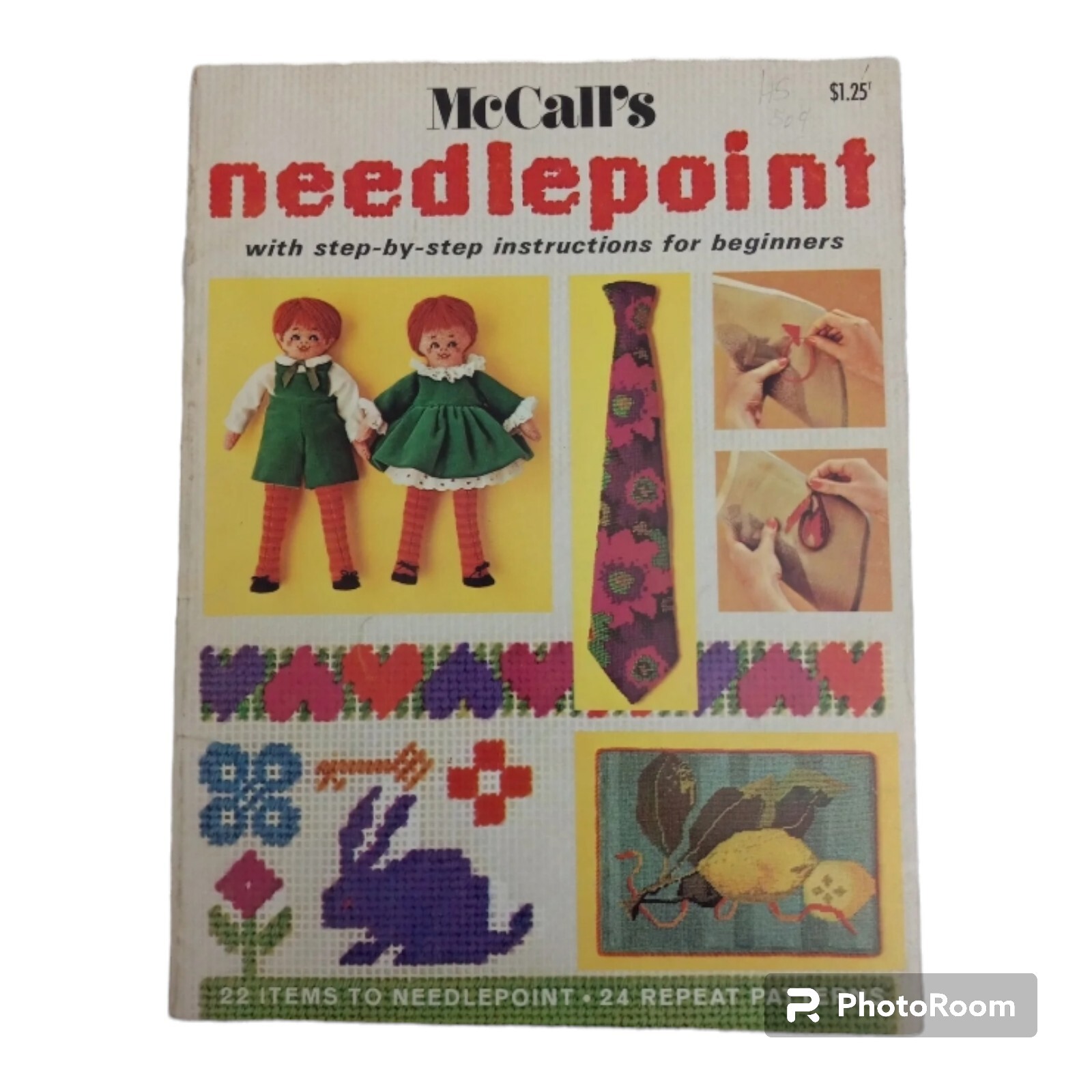 McCall's Needlepoint Crafts Book 1971 Vtg Paperback Hobbies Crafts Grannycore