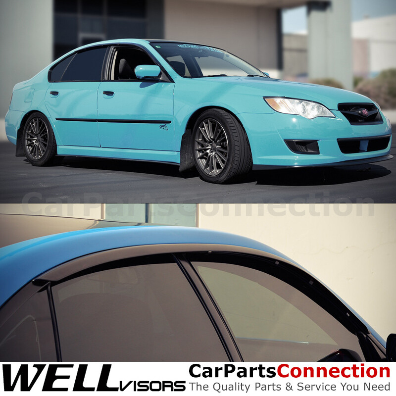 WellVisors Window Visors 05-09 For Subaru Legacy Sedan Sun Visor Deflectors