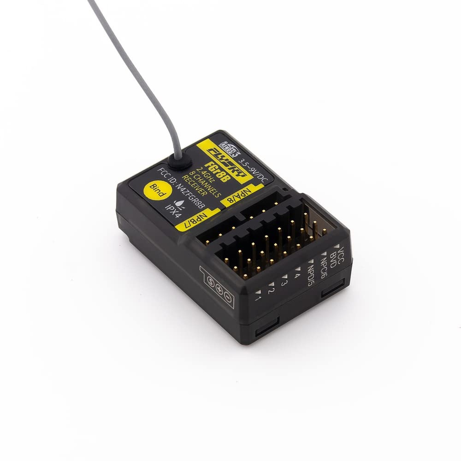 Flysky FGR8B IPX4 2.4GHz 8CH PWM PPM i-Bus Output Receiver for AFHDS 3 Transm...