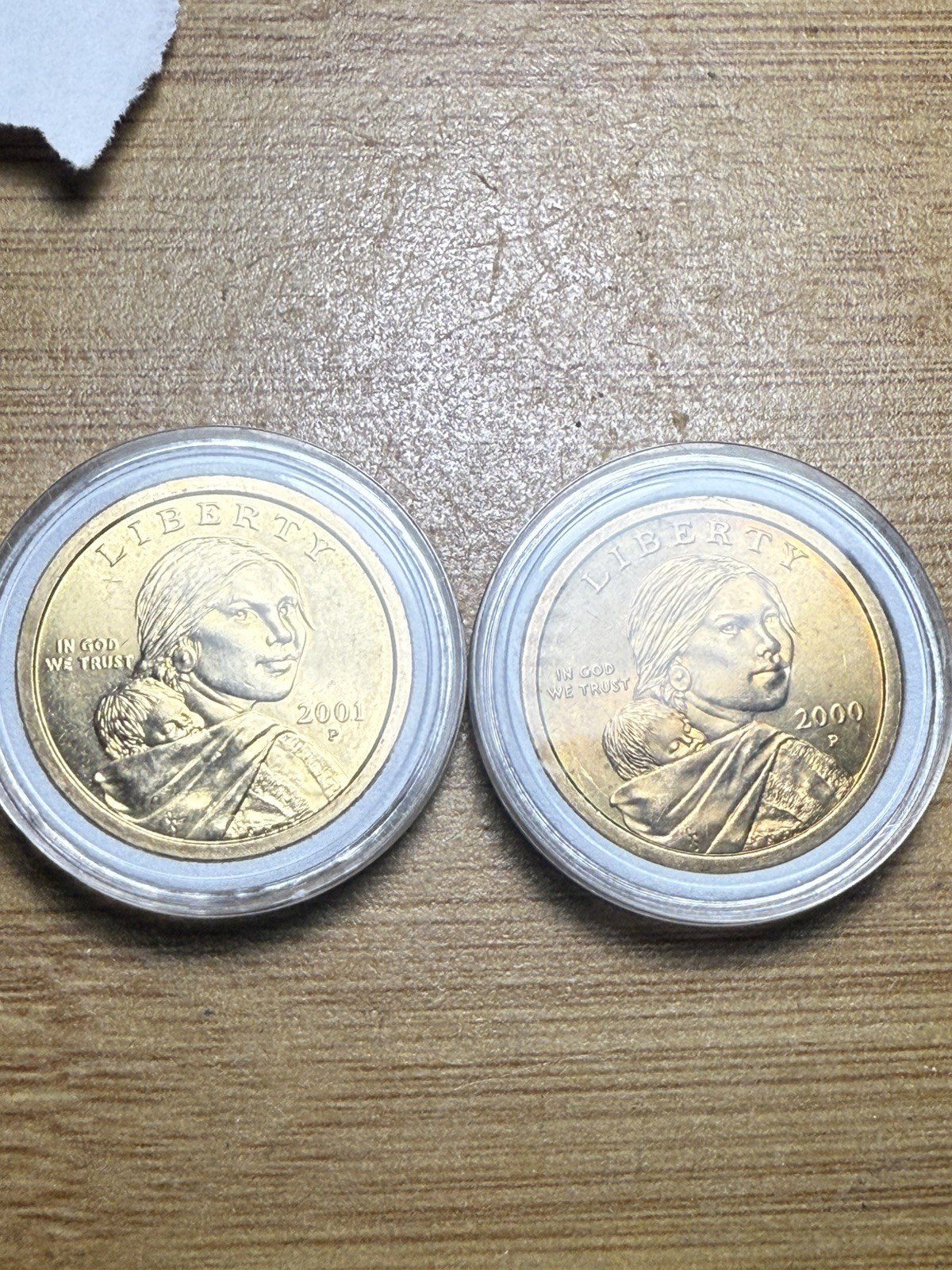 2000 and 2001-P Sacagawea Dollar Coin | U.S. Golden $1 | Philadelphia Mint
