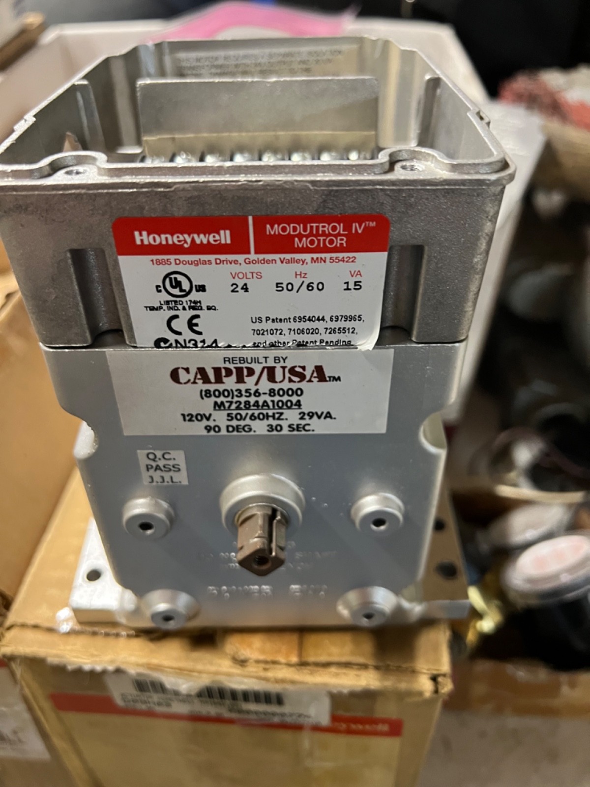 Honeywell M9184D 1021 Actuator. Rebuilt by Capp/USA
