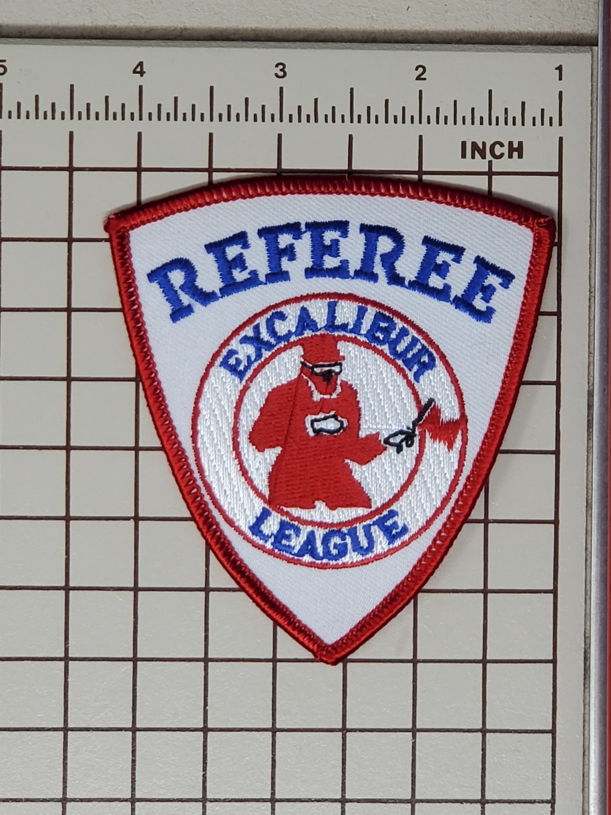 Early 90s Paintball Patch - Battle Creek Michigan Excalibur League Referee