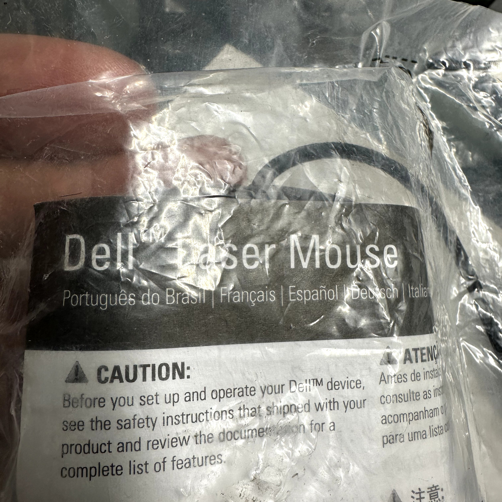 Dell Laser Mouse, DP/N OV7623, NEW In PAckage Mouse, new.