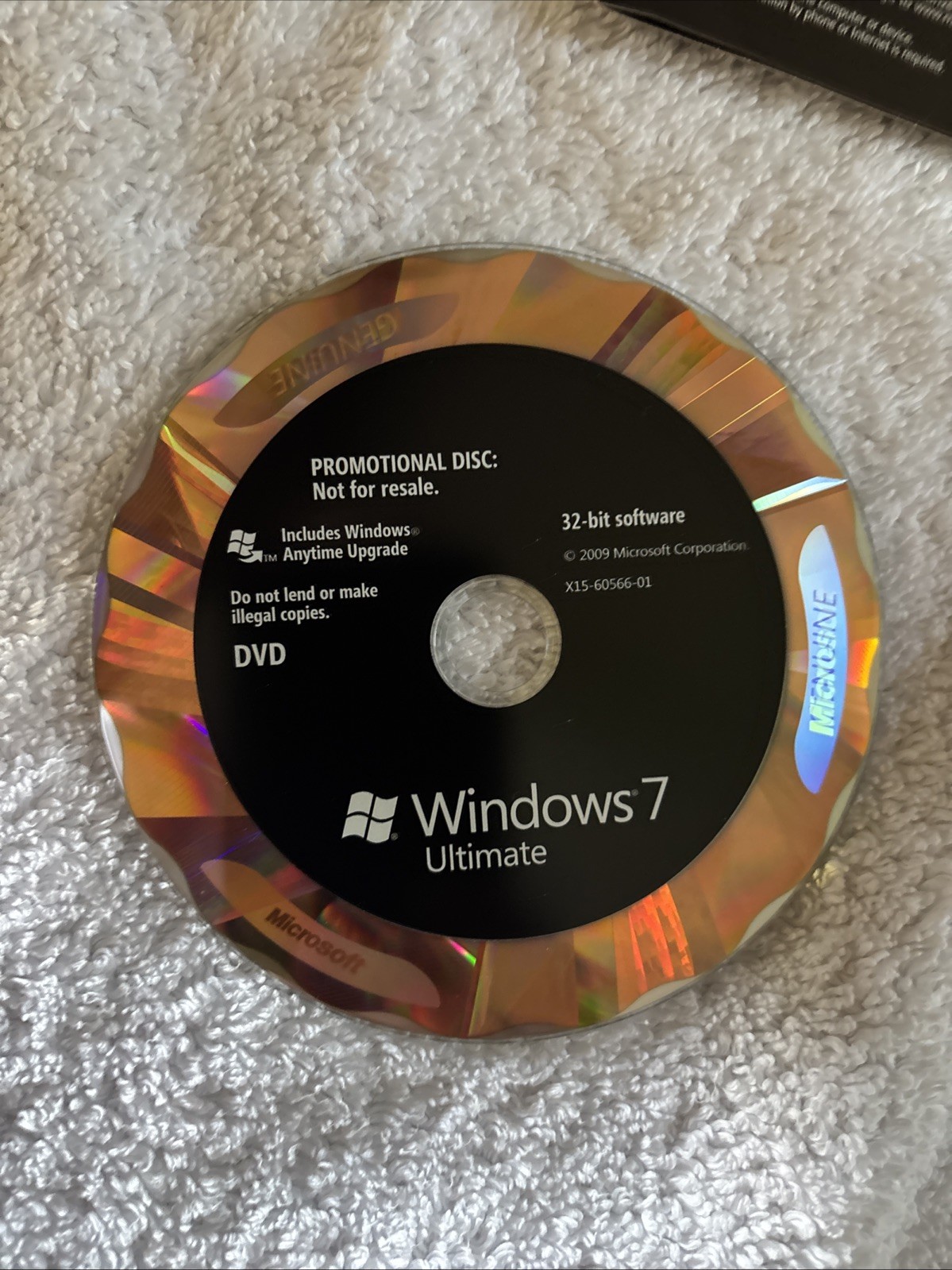 RARE SIGNED Microsoft Windows 7 Ultimate SIGNATURE EDITION 64 Bit —32 Bit DVDs