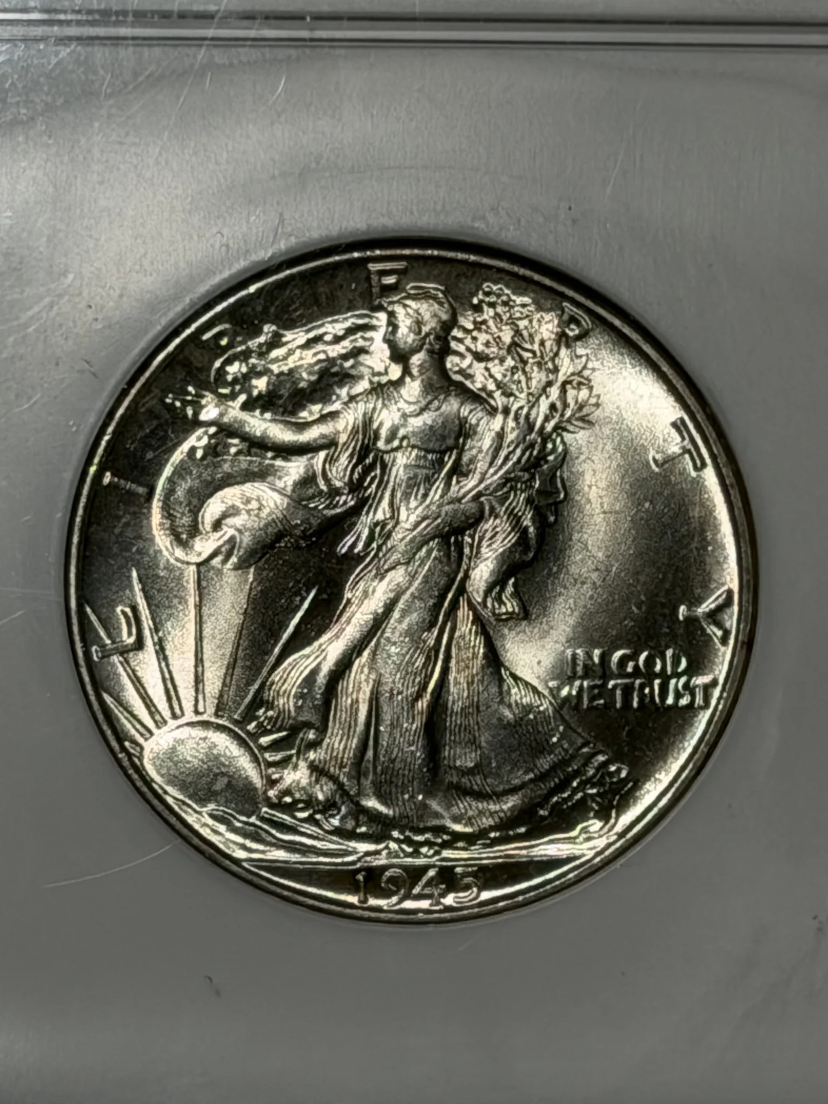 1945 Walking Liberty Half Dollar NGC MS-64 Blast White #3003097-009
