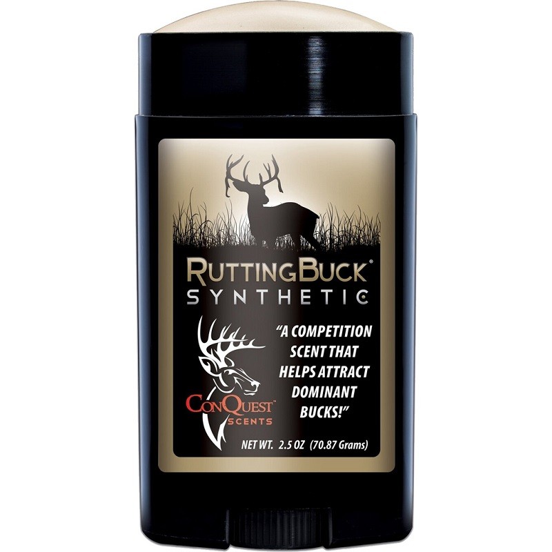 Conquest RuttingBuck Synthetic Scent Stick Hunting Wax Stick, 2.5 oz