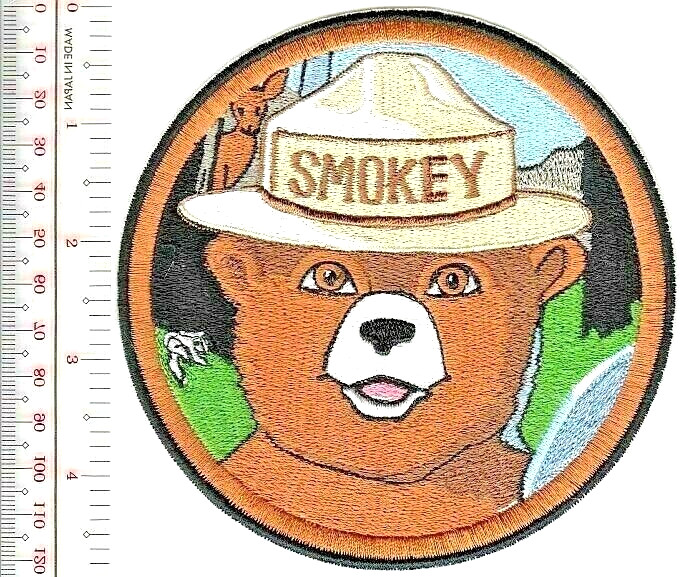 Smokey the Bear US Forest Service USFS large Patch NO TARIFF